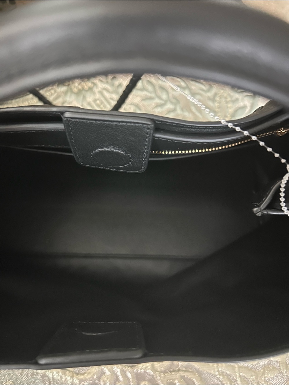 Quince Black Woven Leather Tote with Braided Shoulder Straps - Picture 10 of 16